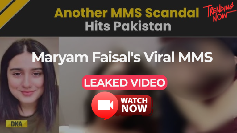 Maryam Faisal's Viral Video Leaked